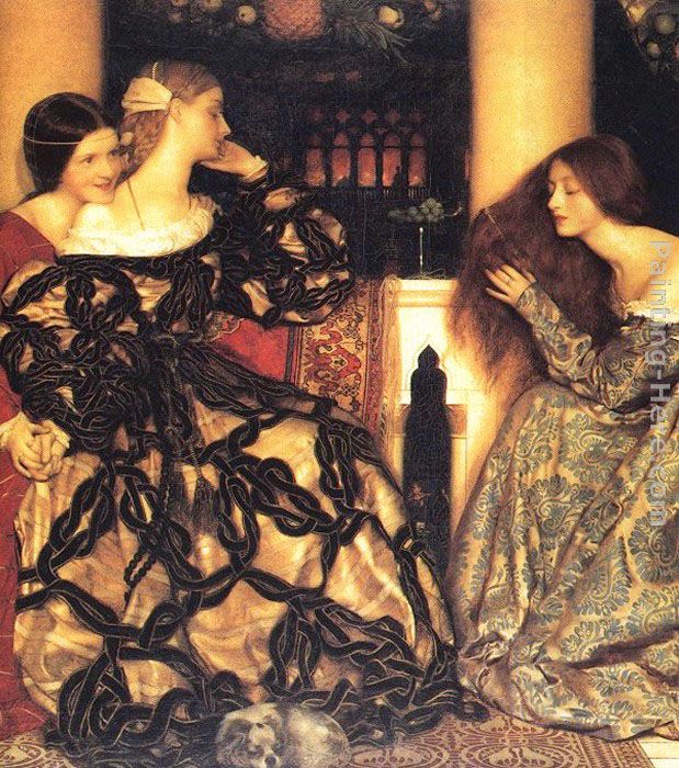 Venetian Ladies Listening to a Serenade painting - Frank Cadogan Cowper Venetian Ladies Listening to a Serenade art painting